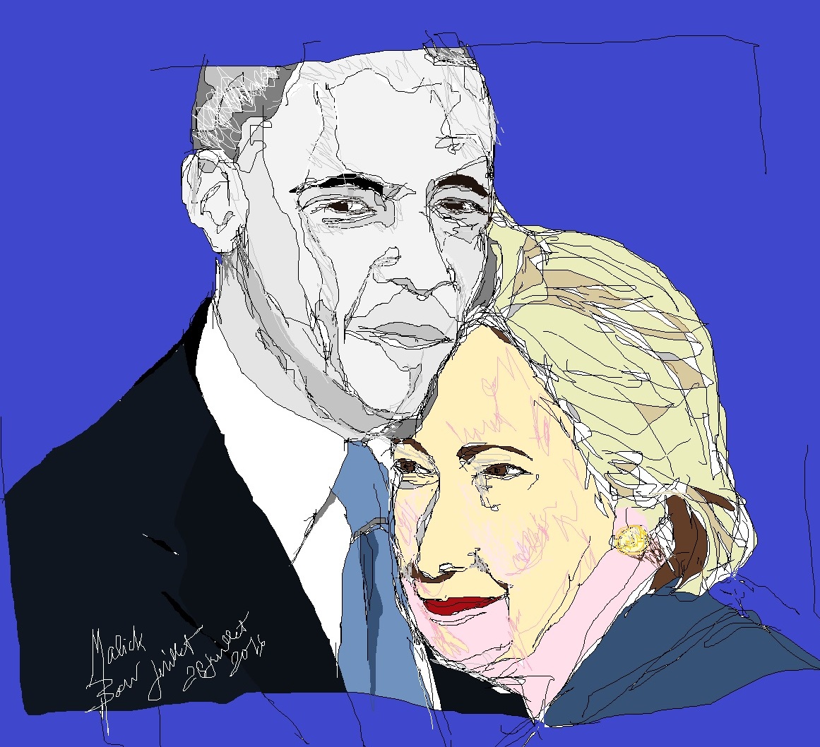 Obama et Hilary - © Malick MBOW