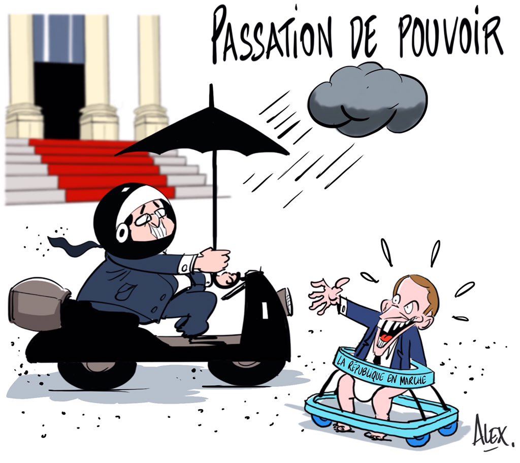 Dessin départ Hollande © Malick MBOW